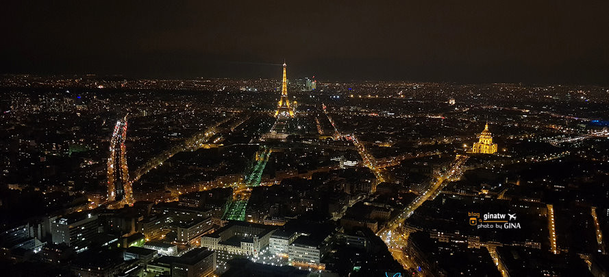 【2024法國巴黎夜景必看】蒙帕納斯大樓觀景台Montparnasse Tower俯看巴黎市區｜艾菲爾鐵塔景緻 @GINA環球旅行生活