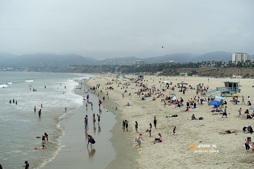 【2024洛杉磯必去景點】聖塔莫尼卡Santa Monica｜太平洋公園  Santa Monica Pier / Pacific Park｜加州陽光沙灘、碼頭 @GINA環球旅行生活