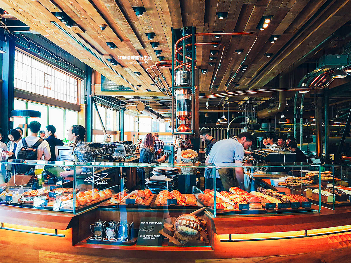 【2024西雅圖景點】星巴克全球第一家典藏咖啡專賣店｜Starbucks Reserve Roastery and Tasting Room @GINA環球旅行生活