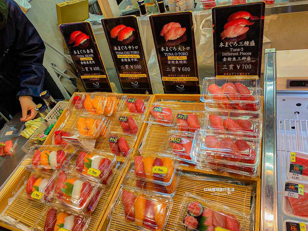 【東京必吃美食】築地市場吃吃喝喝－生魚片、玉子燒煎蛋、壽司｜日本退稅 @GINA環球旅行生活