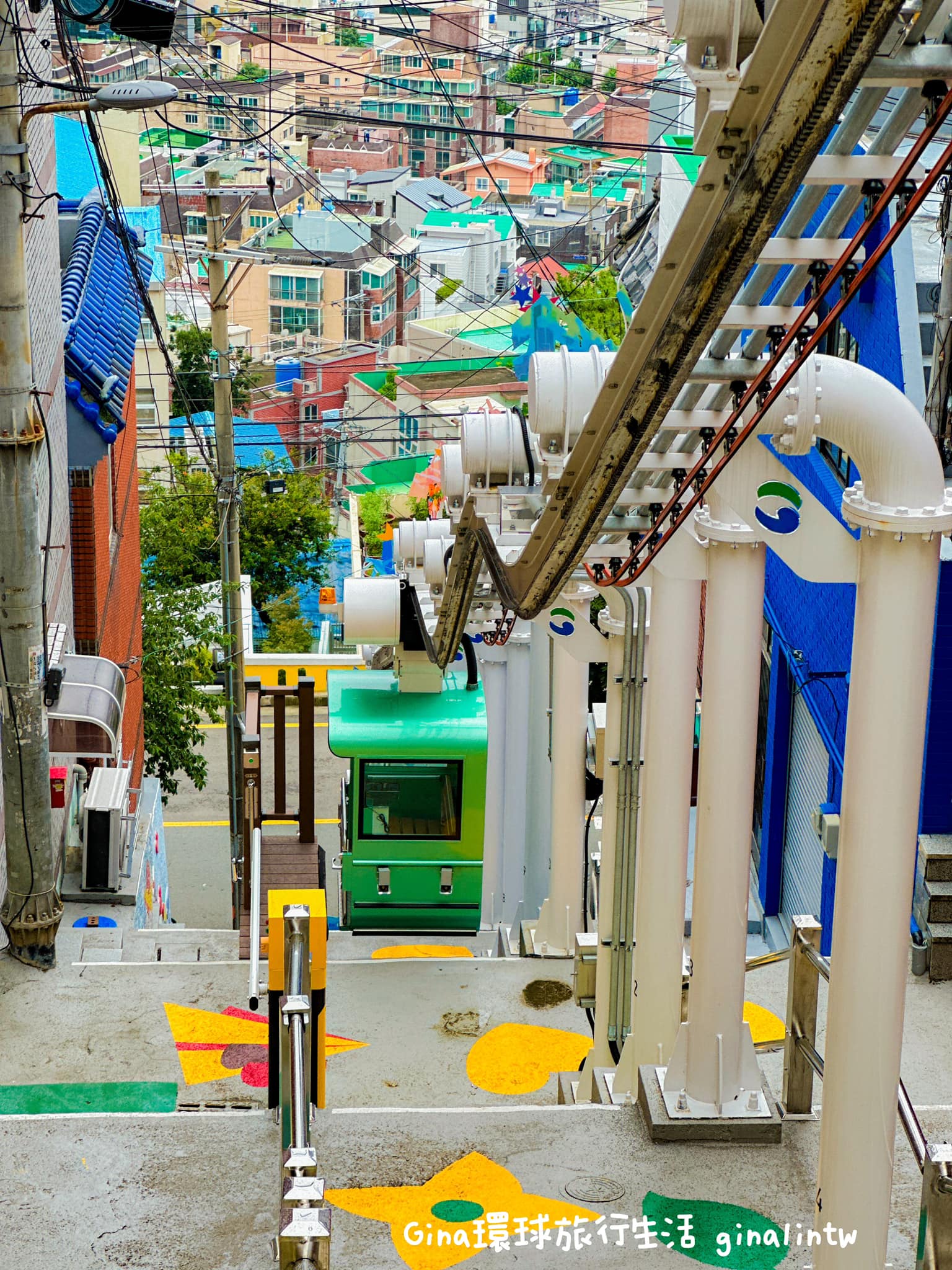 【2024釜山私房景點】希望階梯-單軌小電車、超美櫻花路｜釜山可愛纜車 @GINA環球旅行生活