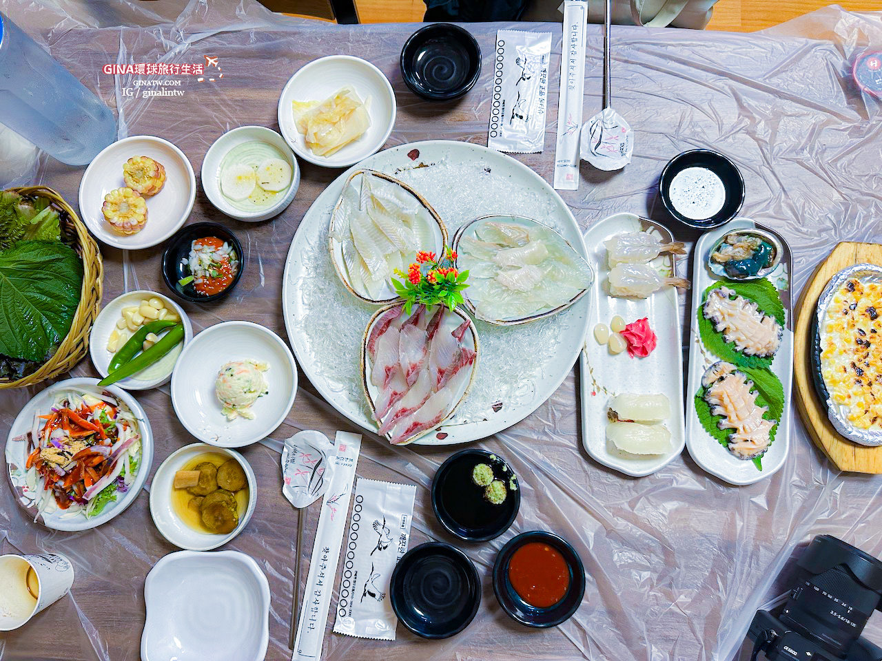【釜山美食2024】札嘎其市場必吃！釜山 Hoetjip 生魚餐廳-海鮮豪華套餐 @GINA LIN