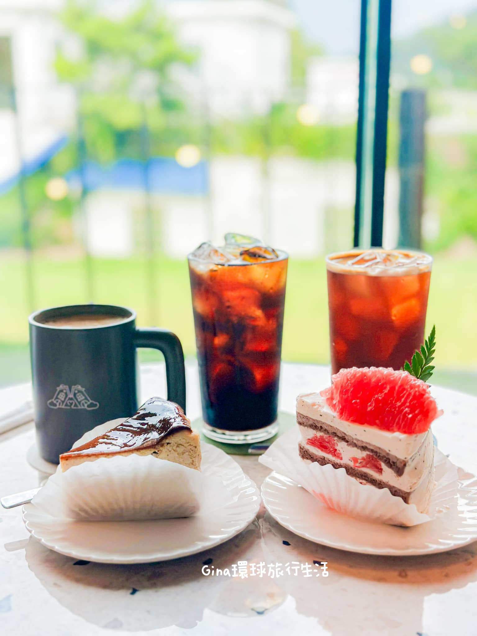 【江華島傾斜咖啡廳】Amoene Cafe 可愛造型咖啡廳、仁川江華島景點 @GINA環球旅行生活