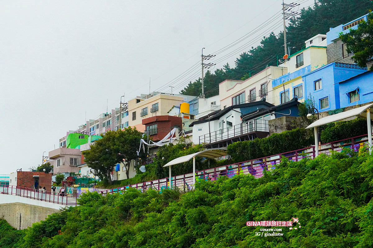 【白淺灘文化村2024】釜山一日遊白淺灘網美咖啡廳、影島絕影海岸散步路 @GINA環球旅行生活