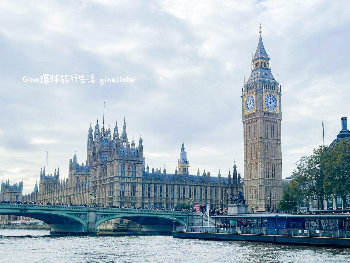 【倫敦必去景點2024】倫敦泰晤士河午餐遊船｜倫敦大橋 大本鐘 倫敦眼 @GINA環球旅行生活