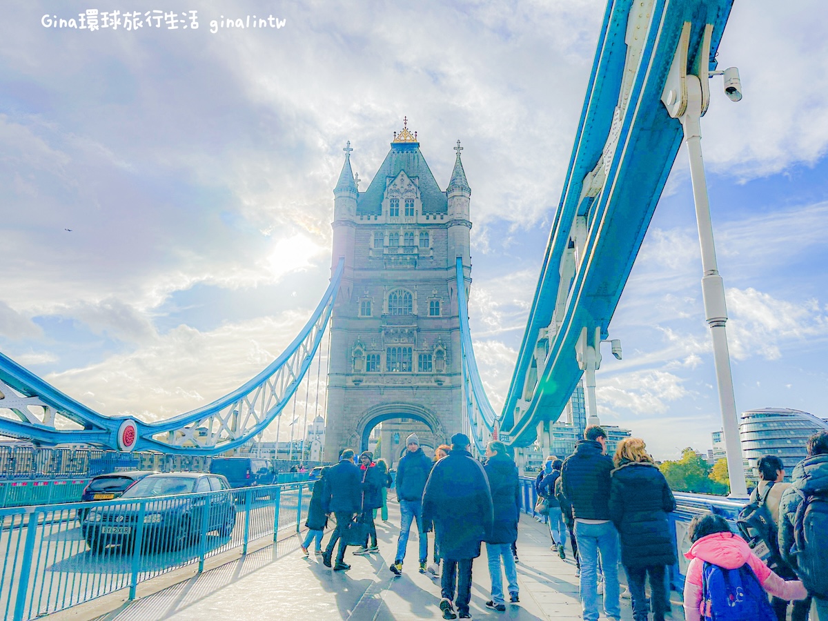 【倫敦通行證2024】倫敦塔橋 Tower Bridge、吃Five Guys漢堡看倫敦大橋｜倫敦探索者通行證 London Explorer Pass｜Go City任選倫敦必去景點 @GINA LIN