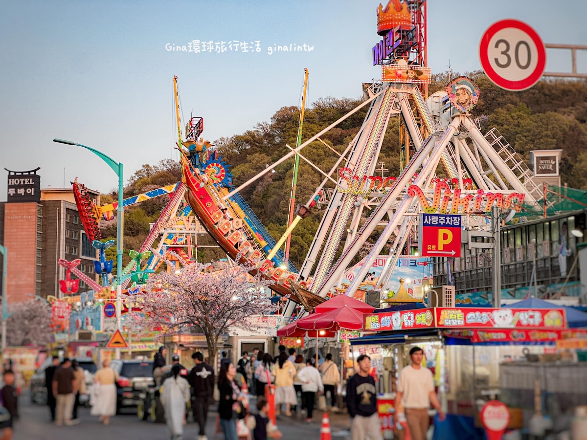 仁川賞櫻一日遊｜仁川櫻花景點、中國城唐人街雜醬麵、月尾島樂園 海鮮湯麵好好吃！ @GINA環球旅行生活