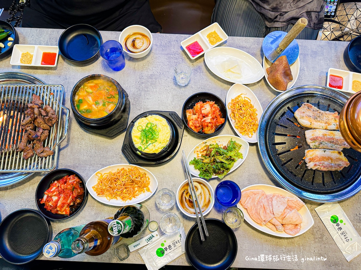 釜山宵夜吃烤肉｜南浦富平西萊海鷗烤肉 附中文套餐菜單 @GINA環球旅行生活