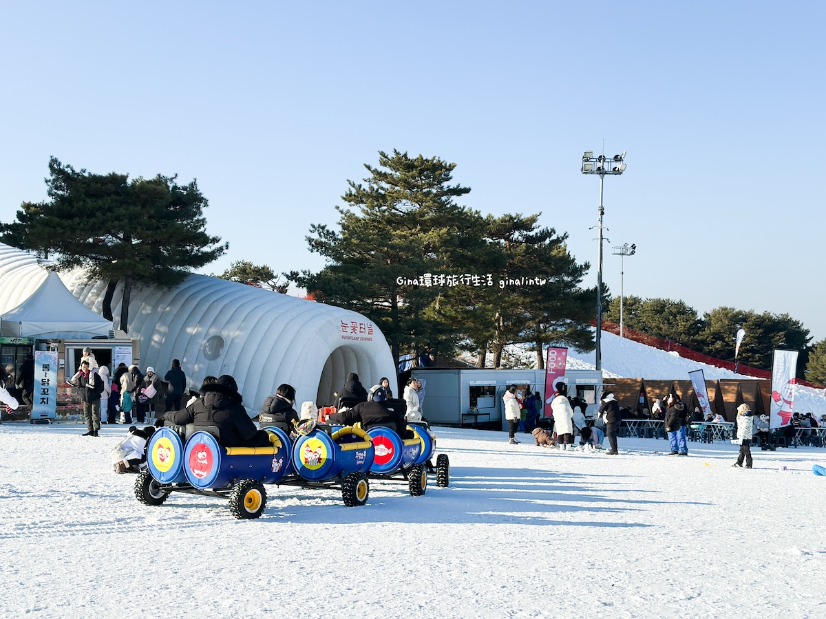 首爾近郊2025｜韓國滑雪2天1夜專業中文教練、洪川大明滑雪場、維瓦爾第度假村 冰雪世界+採草莓｜Just Travel 韓國包車旅遊 @GINA環球旅行生活