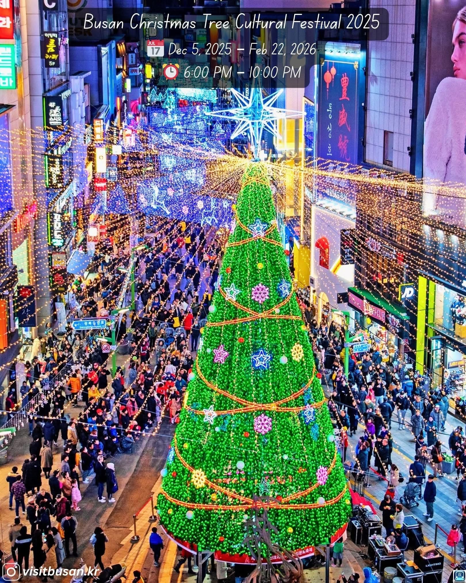 【2025釜山聖誕樹文化節】南浦洞光復路｜釜山塔夜景景點、龍頭山公園｜聖誕節遊 @GINA環球旅行生活