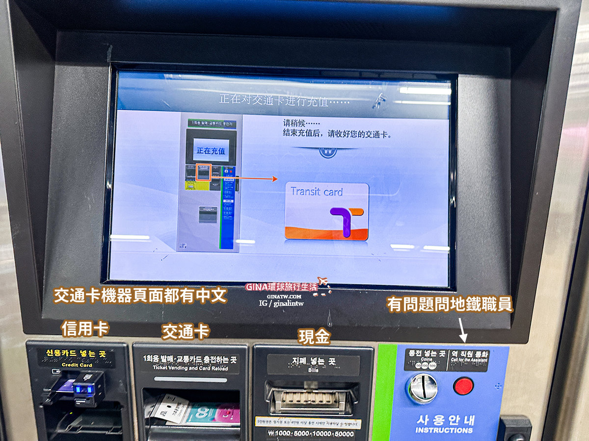 【首爾必備交通卡2025】首爾氣候同行卡長短期卷介紹、購買地點查詢、仁川金浦機場搭乘注意事項 @GINA環球旅行生活