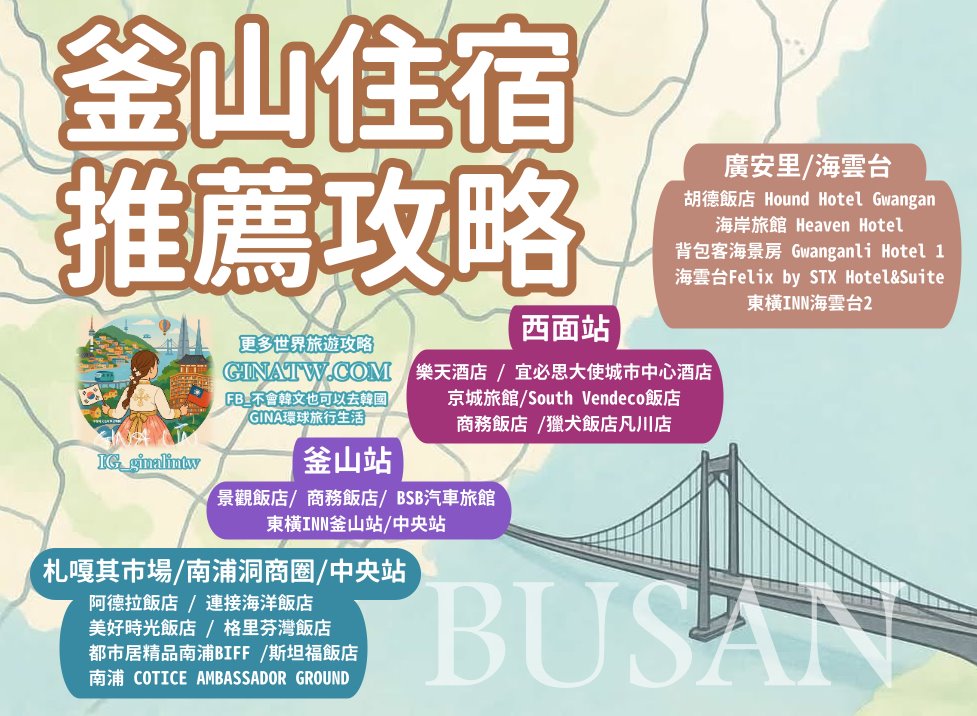 【釜山飯店推薦】釜山住宿推薦2025-釜山站 南浦港景房、札嘎其市場、廣安里海景房、海雲台 西面住宿 @GINA環球旅行生活 【釜山飯店推薦】釜山住宿推薦2025-釜山站 南浦港景房、札嘎其市場、廣安里海景房、海雲台 西面住宿 @GINA環球旅行生活