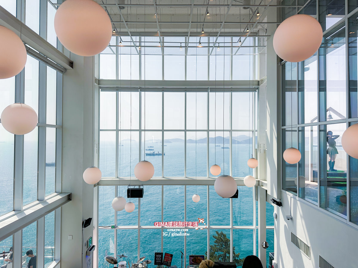 【釜山海景咖啡廳2025】 THRILL ON THE MUG影島咖啡廳菜單、太宗台高空滑索、交通方式 @GINA環球旅行生活