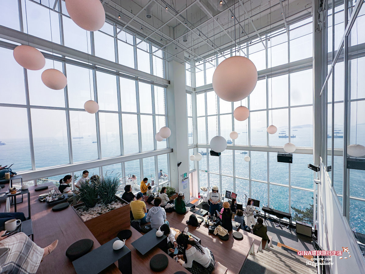 【釜山海景咖啡廳2025】 THRILL ON THE MUG影島咖啡廳菜單、太宗台高空滑索、交通方式 @GINA環球旅行生活