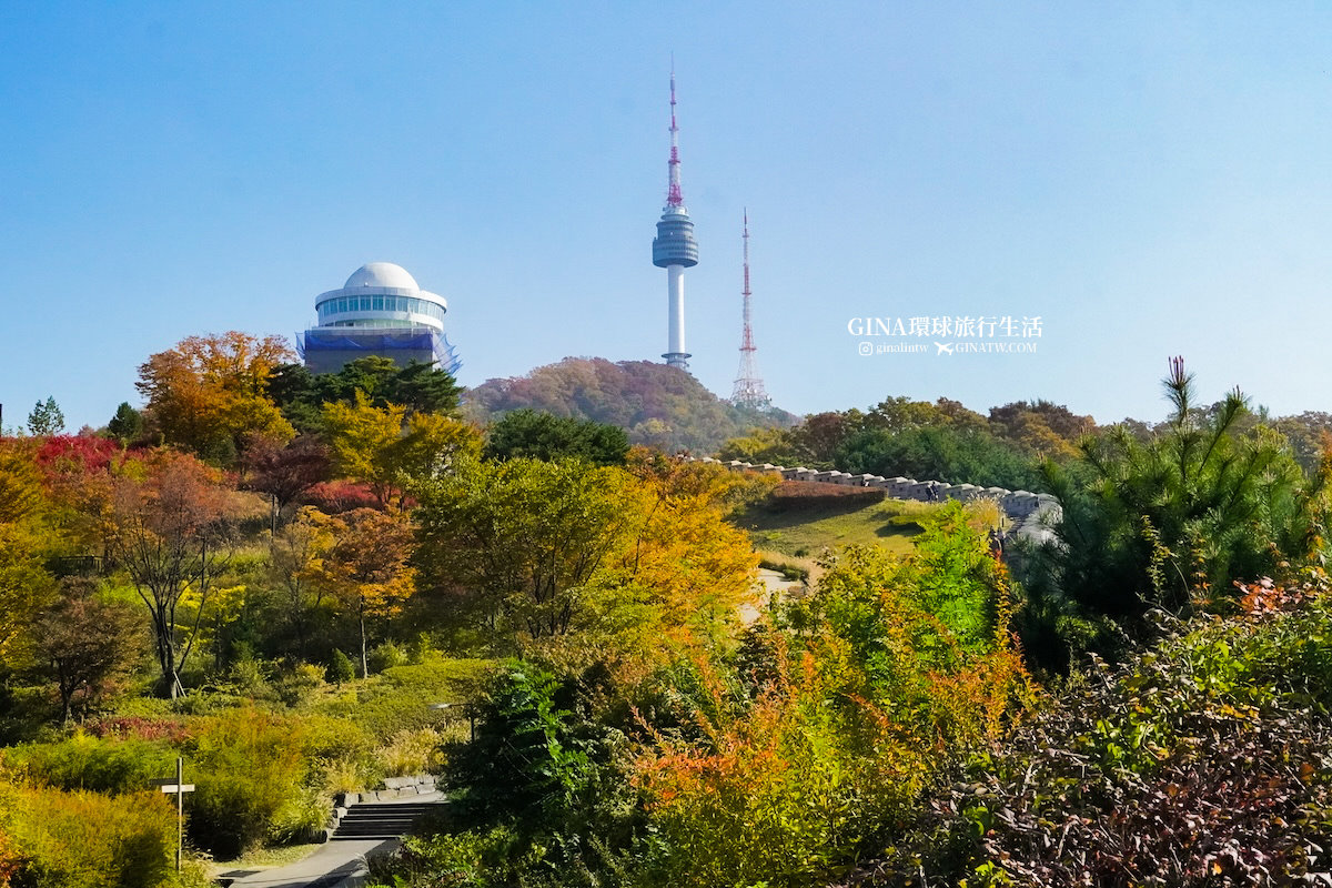 【首爾必去景點2025】南山首爾塔 白凡廣場公園 秋天超美！白凡廣場公園交通及地址 @GINA環球旅行生活