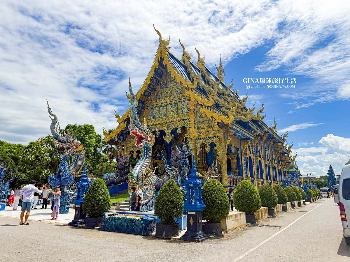 【清萊一日遊2026】白廟 藍廟 黑廟博物館 天然溫泉 長頸族村 清邁出發必去景點！ @GINA環球旅行生活