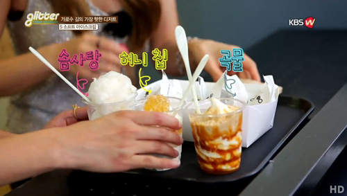 【韓國甜點】PREMIUM ICE-CREAM｜韓國Honey Creme｜蜂巢冰淇淋、牛奶冰淇淋 @GINA環球旅行生活