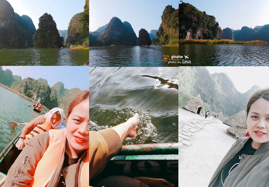 【越南自由行】河內北越仙境｜長安名勝群之旅(下)｜ 寧平（Ninh Binh） 陸龍灣/小下龍灣（長安湖渡船/ Ecotourism Trang An Boat Tour） 越南人外拍勝地 @GINA環球旅行生活