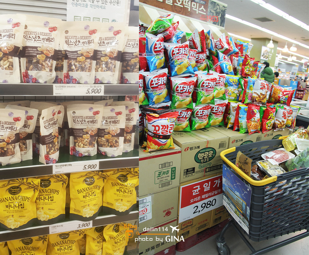 【2022韓國超市必買】必買清單搬貨去｜韓國泡麵、餅乾糖果、燒酒馬格利、韓式辣椒醬、人參雞湯、零食價格表 @GINA環球旅行生活