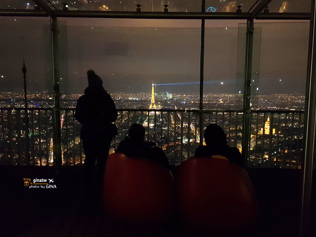 【2023法國巴黎夜景必看】蒙帕納斯大樓觀景台（Montparnasse Tower） 俯看巴黎市區｜艾菲爾鐵塔景緻 @GINA環球旅行生活