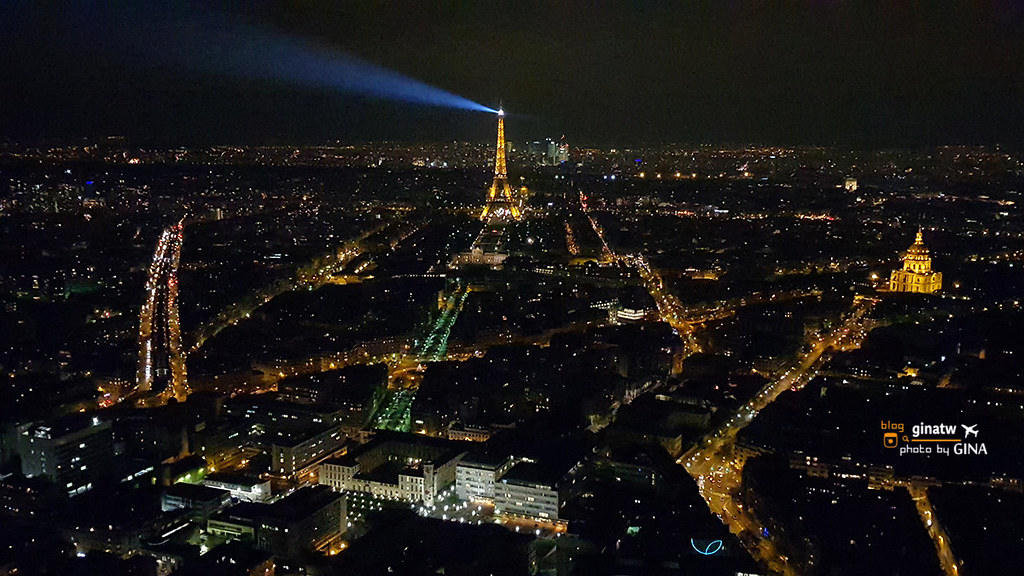 【2022法國巴黎夜景必看】蒙帕納斯大樓觀景台（Montparnasse Tower） 俯看巴黎市區｜艾菲爾鐵塔景緻 @GINA環球旅行生活