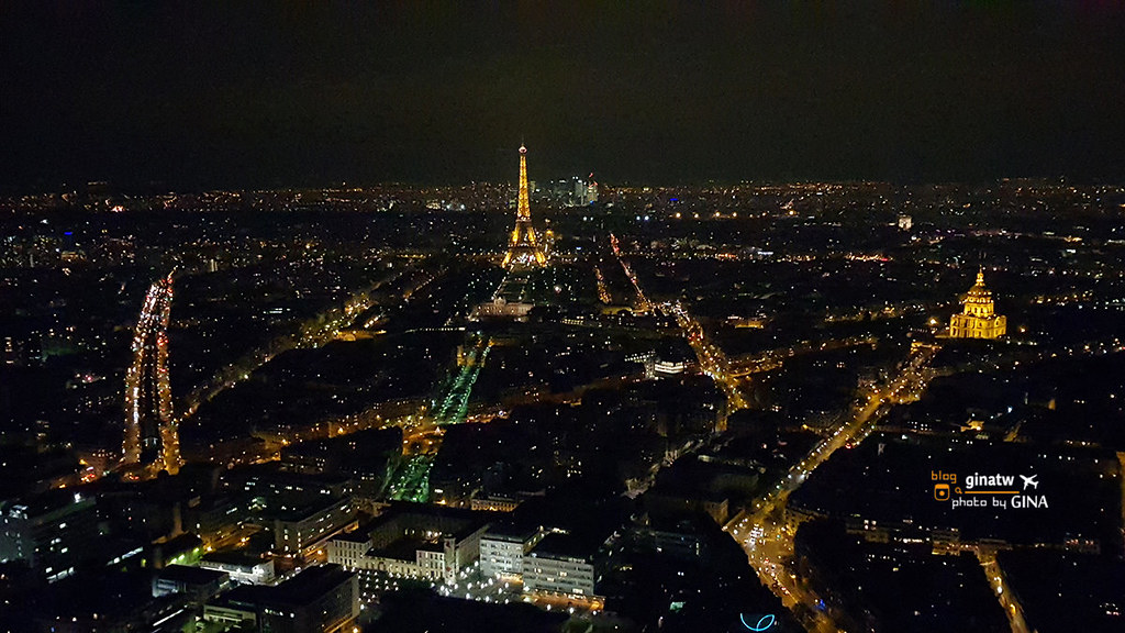 【2023法國巴黎夜景必看】蒙帕納斯大樓觀景台（Montparnasse Tower） 俯看巴黎市區｜艾菲爾鐵塔景緻 @GINA環球旅行生活