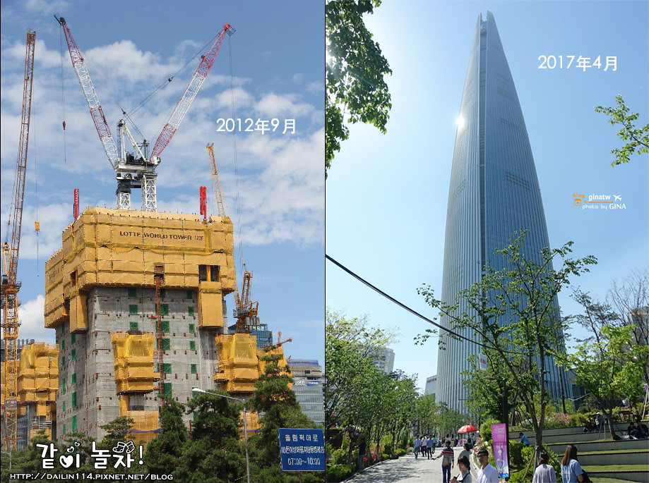 【2022樂天世界塔】SEOUL SKY首爾Lotte World Tower線上門票優惠｜123層最高樓來了！石村湖超美春花、附交通地圖 @GINA環球旅行生活