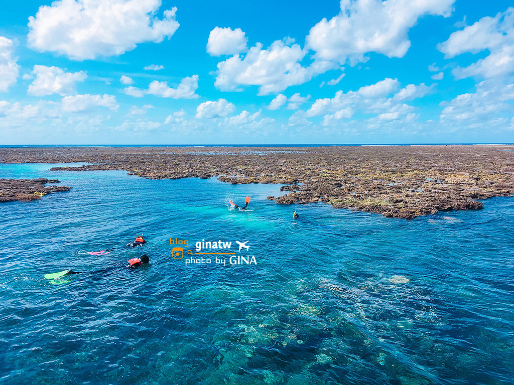 【凱恩斯自由行】2023澳洲大堡礁大冒險號－諾曼外堡礁｜海上Buffet吃到飽、外堡礁游泳看大堡礁、凱恩斯深潛、水上摩托車 @GINA環球旅行生活