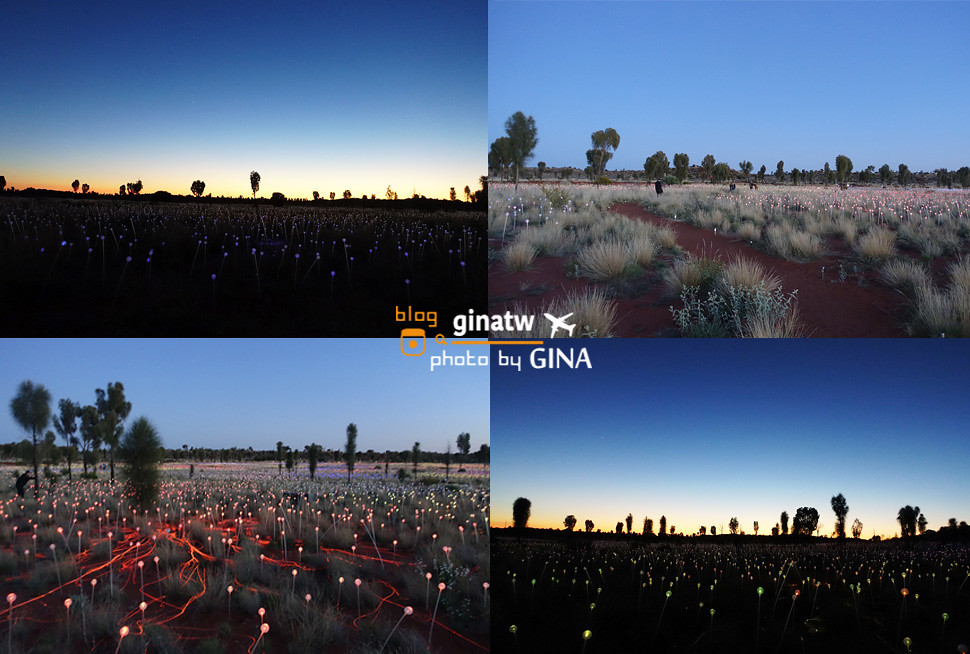 【Uluru烏魯魯景點】2023日出原野燈光展之旅－艾爾斯岩｜我在世界中心，好美好冷！ @GINA環球旅行生活