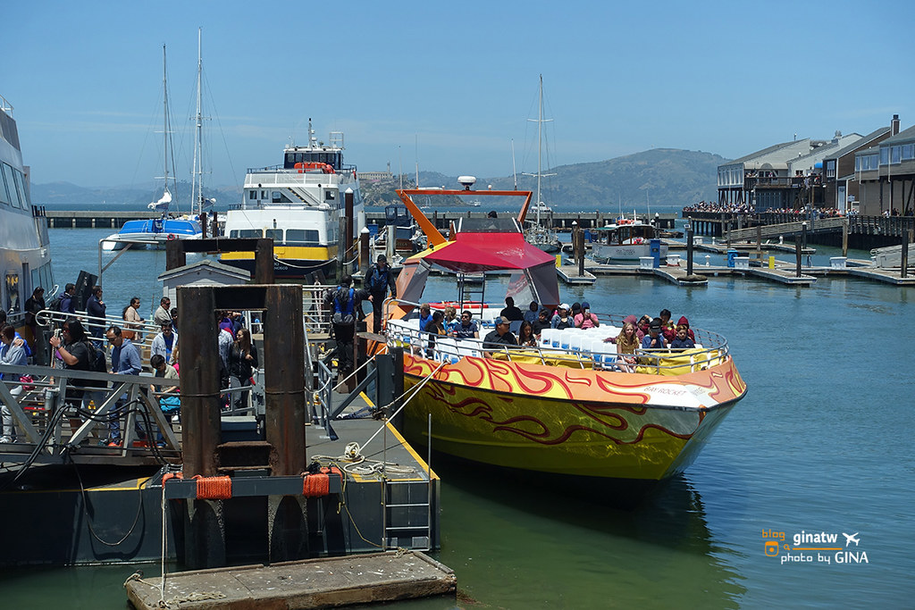 【2023舊金山景點】Rocket Boat飛耀快艇｜遊覽舊金山灣 San Francisco Bay +39號碼頭 Pier 39 好吃冰淇淋Dreyer&#8217;s Waffle Cones @GINA環球旅行生活