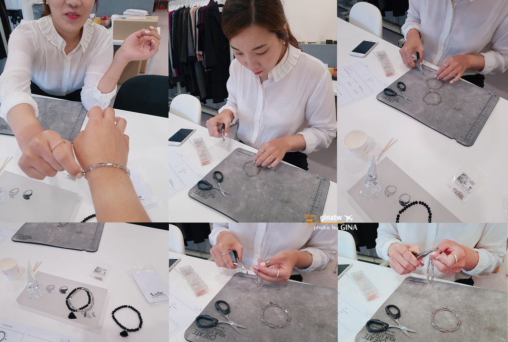 【首爾江南體驗】LEDA首飾製作．自己的手鍊、戒指自己做（星辰戒指+晶石手鏈製作） @GINA環球旅行生活
