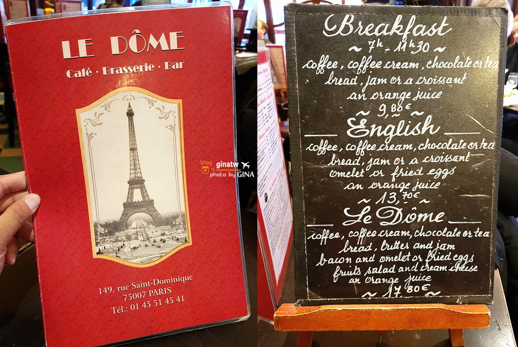 【2023巴黎鐵塔門票】法國艾菲爾鐵塔（La Tour Eiffel）每個女孩心中的夢想！LE DOME吃歐式早餐 @GINA環球旅行生活