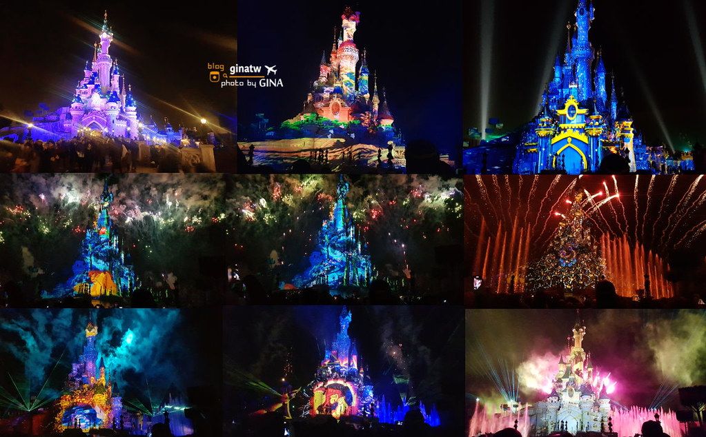 【2022巴黎迪士尼樂園攻略】法國超精煙火燈光秀（Disneyland Paris） @GINA環球旅行生活