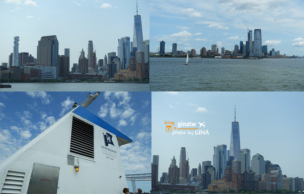 【2024紐約景點】紐約遊船之旅Hornblower 觀光遊船－遠眺自由女神像｜布魯克林、曼哈頓大橋景致盡收眼底（隨上隨下觀光船） @GINA環球旅行生活