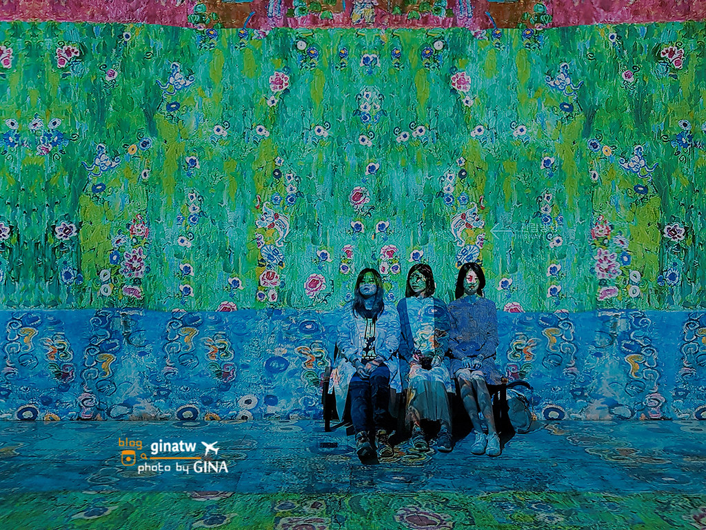 【濟州島景點】光之地堡：克里姆特｜法國光影特展超好拍｜Bunker de Lumière : Klimt（빛의 벙커：클림트） @GINA環球旅行生活