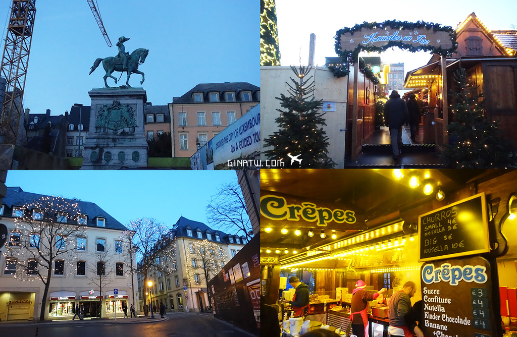 【2023盧森堡旅遊景點】聖誕市集、市政廳、中世紀廣場、Place Guillaume II、 聖母院｜Luxembourg美到不想走 @GINA環球旅行生活