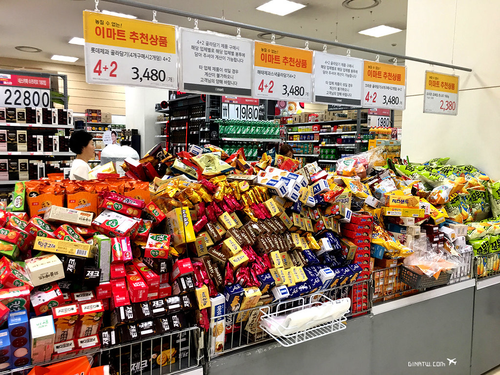 【東大門E-MART超市】2023韓國購物必買－E-mart清溪川營業時間、韓國超市採購攻略、No Brand餅乾、首爾剪頭髮、郵局、EMS配送費用 @GINA環球旅行生活