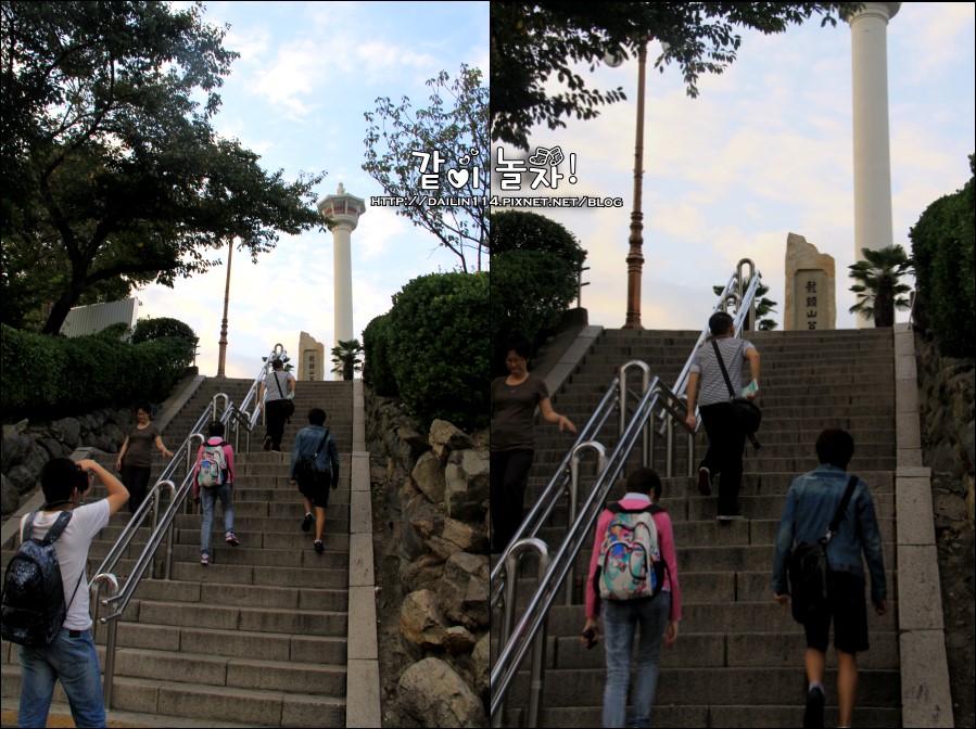 【龍頭山公園】釜山塔親子遊｜跟韓國小孩玩耍散步去｜南浦洞大街 @GINA環球旅行生活
