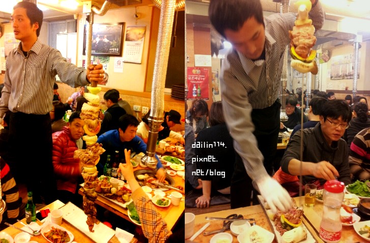 【濟州島美食】韓國烤肉－特大串烤黑豬肉（해오름식당 왕꼬치구이） @GINA環球旅行生活